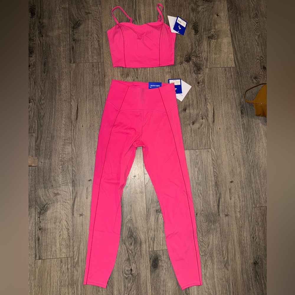 JoyLab Pink Leggings and Top Set